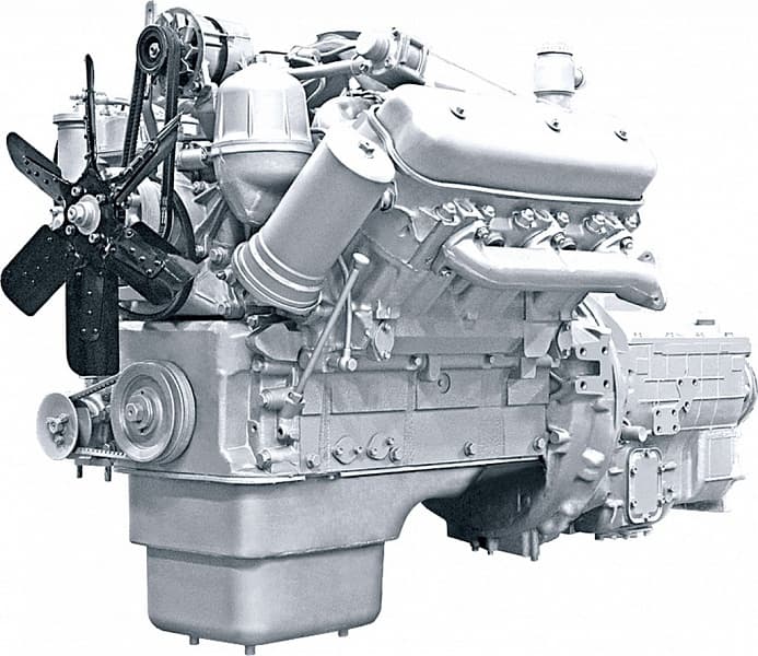 Картинка для Двигатель ЯМЗ 236М2 с КП основной комплектации